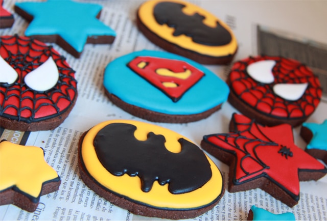 galletas de superhéroes