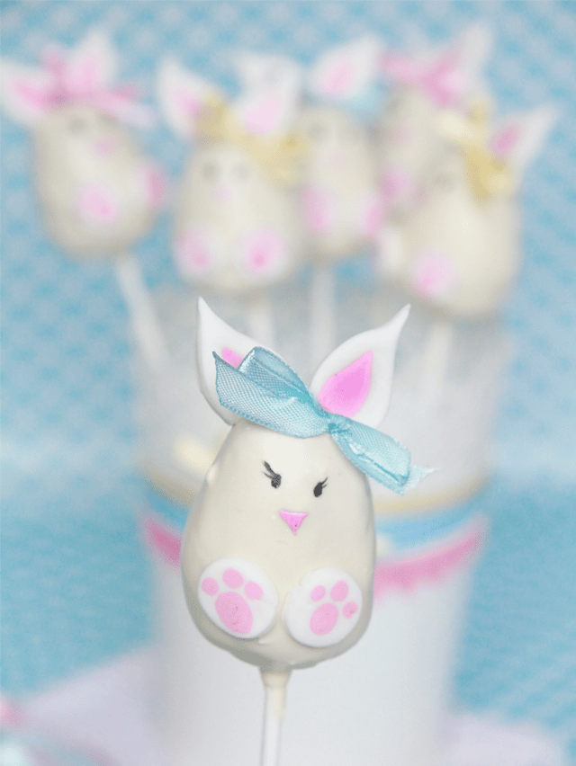 Cake Pops conejos de Pascua