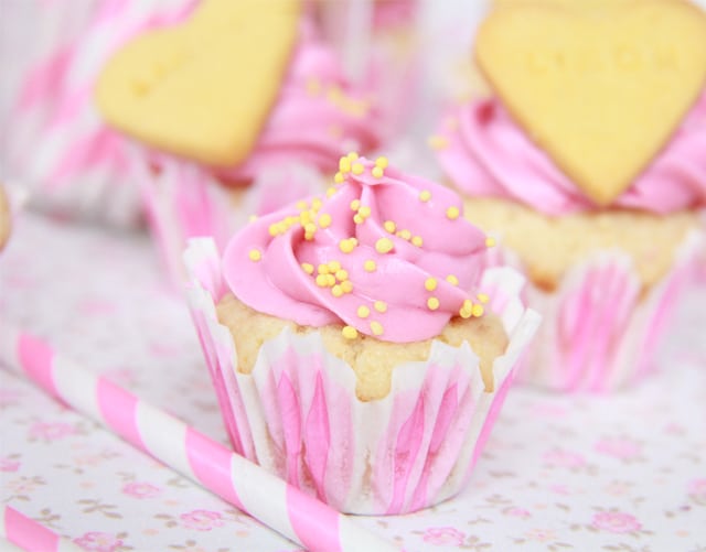 Mini Cupcakes de frambuesa y limón